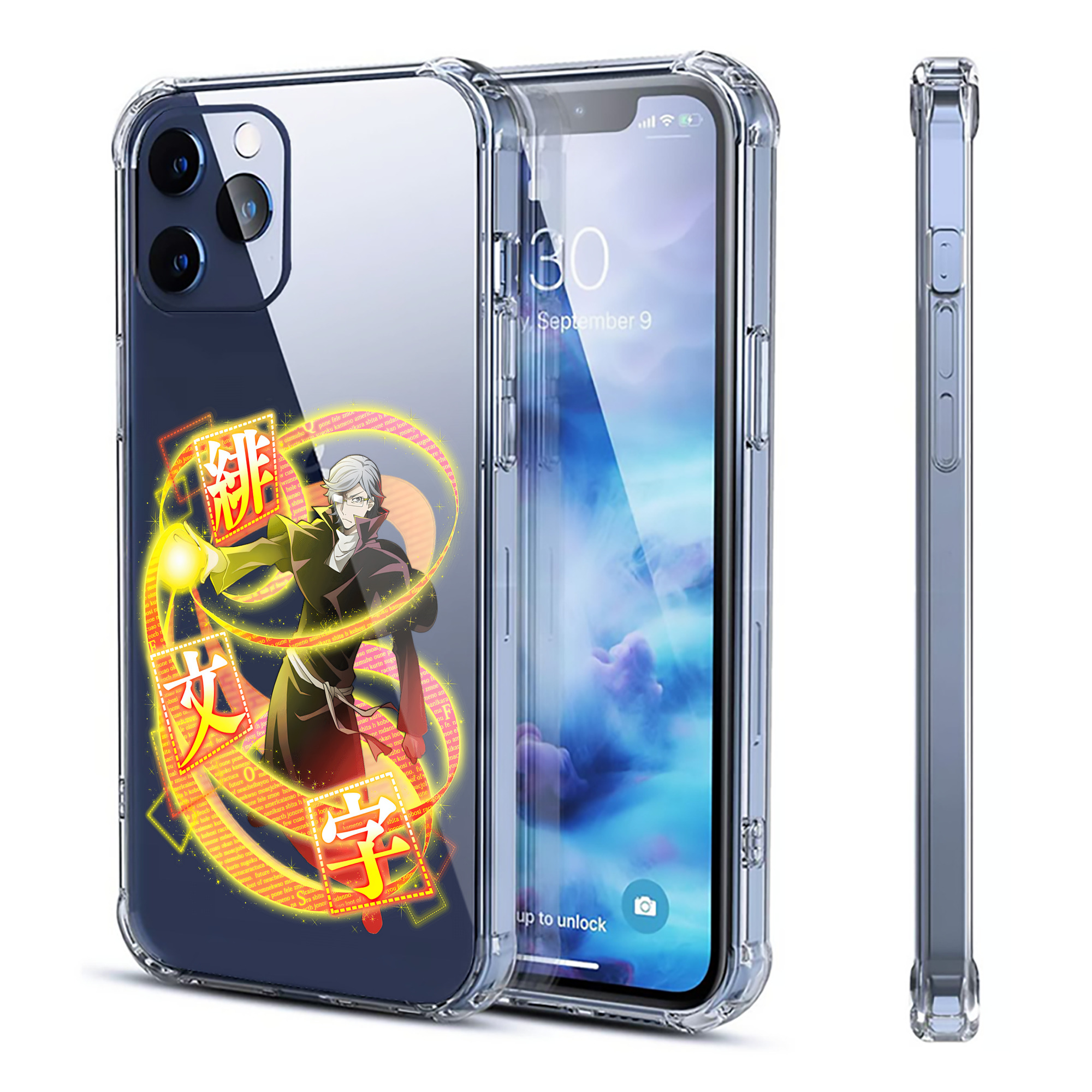 （画像用） 文豪ストレイドッグス Bungo Stray Dogs 【iPhone 12シリーズ対応】透明スマホケース（クリアソフトケース）